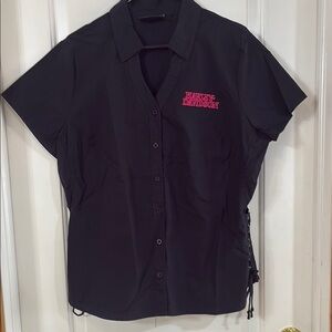 Harley-Davidson Black Shirt with Pink Logo.